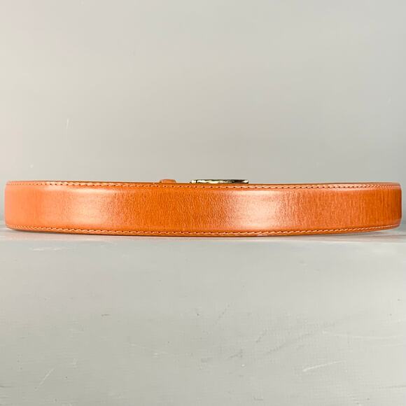 ALDEN Size 32 Brown Silver Leather Belt - Picture 3 of 9